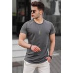 Madmext Erkek Füme Basic Tişört