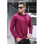 Madmext Erkek Kapüşonlu Sweatshirt, Bordo, S