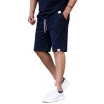 Madmext Erkek Regular Fit Çift Cepli Basic Şort 6501,Lacivert XL