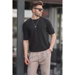 Madmext Erkek Siyah Tişört 5685 - L