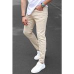 Madmext Erkek Yeşil Kanvas Slim Fit Pantolon