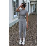 Madmext Füme Yüksek Bel Kadın Tayt Mg2230,Gri M