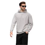 Madmext Grimelanj Kapüşonlu Cep Detaylı Nakışlı Erkek Sweatshirt 7050,Grimelanj L
