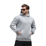 Madmext Grimelanj Kapüşonlu Kanguru Cep Erkek Sweatshirt E7163,Grimelanj S