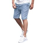 Madmext İndigo Basic Keten Erkek Şort 6506,İndigo 2XL