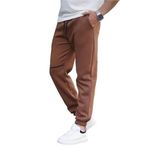Madmext Kahverengi Cep Detaylı Erkek Basic Eşofman Altı 6523,Kahverengi 2XL