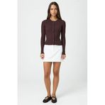 Madmext Kahverengi Kaşkorse Hırka, Düğmeli, Uzun Kollu, Slim Fit