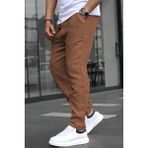 Madmext Kahverengi Müslin Kumaş Erkek Basic Pantolon 6507 - 2XL - --