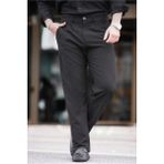 Madmext Koyu Siyah Regular Fit Düz Kesim Yan Cepli Erkek Pantolon 6540