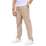 Madmext Kumaş Paraşüt Bej Basic Erkek Pantolon 6513,Bej XL