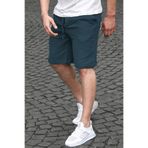 Madmext Lacivert Basic Keten Erkek Şort 6506