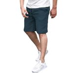 Madmext Lacivert Basic Keten Erkek Şort 6506,Lacivert L