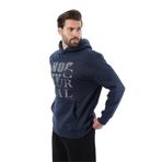Madmext Lacivert Baskılı Kapüşonlu Cep Detaylı Erkek Sweatshirt 7062,Lacivert L