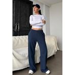 Madmext Lacivert Bol Paça Kadın Eşofman Altı Mg2279,Lacivert 2XL