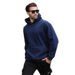 Madmext Lacivert Kapüşonlu Cep Detaylı Polar Erkek Sweatshirt 7093,Lacivert XL