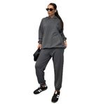 Madmext Mad Girls Füme Kapüşonlu Kadın Eşofman Takımı Mg1225,Gri S