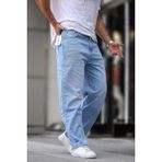 Madmext Mavi Erkek Yıkamalı Baggy Jean 7216 - 31