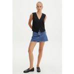 Madmext Mavi Mini Jean Etek MG2099