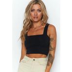 Madmext MG1010 Mad Girls Siyah Crop