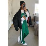 Madmext MG1294 Kadın Mad Girls Yeşil Bol Kesim Eşofman