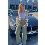 Madmext MG1882 Yeşil Kadın Pantolon