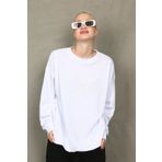 Madmext MG1924 Beyaz Kadın Sweatshirt