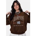 Madmext MG930 Mad Girls Kahverengi Kadın Sweatshirt