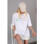 Madmext MG946 Mad Girls Beyaz T-shirt