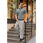 Madmext Nefti Yeşili Polo Yaka Regular Fit Erkek Triko Tişört E7496 - S