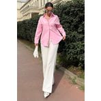 Madmext Pembe Basic Kadın Gömlek Mg2355