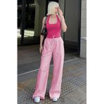 Madmext Pembe Cepli Bol Paça Kadın Pantolon Mg1882,Pembe L