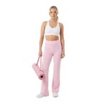 Madmext Pembe Yüksek Bel Flare Paça Şık Günlük Kadın Pantolon Mg2645,Pembe XL