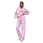 Madmext Pembe Yumuşak Dokulu Palazzo Jogger Kadın Eşofman Altı Mg2122,Pembe XL