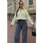Madmext Sarı Basic Kadın Gömlek Mg2355