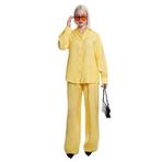 Madmext Sarı Basic Kadın Gömlek Pantolon İkili Takım Mg2352,Sarı M