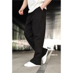 Madmext Siyah %100 Pamuklu Bol Paça Erkek Pantolon E6586