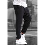 Madmext Siyah Basic Waffle Kumaş Erkek Pantolon 6509,Siyah XL