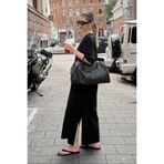 Madmext Siyah Basic Yırtmaçlı Kadın Elbise Mg2523,Siyah XL