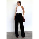 Madmext Siyah Kadın Palazzo Pantolon Mg2525
