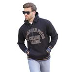 Madmext Siyah Kapüşonlu Cep Detaylı Baskılı Erkek Sweatshirt 7068,Siyah XL