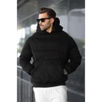 Madmext Siyah Kapüşonlu Erkek Şişme Mont 7235 - 2XL