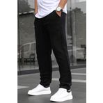 Madmext Siyah Müslin Kumaş Erkek Basic Pantolon 6507
