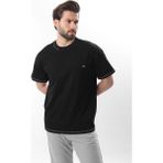 Madmext Siyah Nakış Detaylı Erkek T-Shirt E7112 - XL