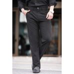 Madmext Siyah Regular Fit Düz Kesim Yan Cepli Erkek Pantolon 6540