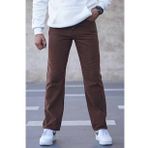 Madmext T6312 Kahverengi Straight Fit Erkek Jean Pantolon
