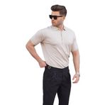 Madmext Taş Rengi Erkek Polo Yaka Düz Tişört 6878,Taş Rengi 2XL