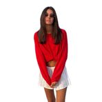 Madmext Turuncu Basic Bisiklet Yaka Kadın Sweatshirt Mg1676,Turuncu M