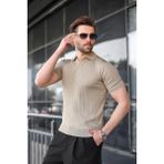 Madmext Vizon Slim Fit Polo Yaka Triko Erkek Tişört E7472