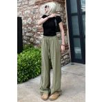Madmext Yeşil Geniş Paça Kadın Pantolon MG1982