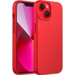 MADNOVA iPhone 11 İle Uyumlu Lansman Kılıf İnce Sıvı Silikon 3 Katmanlı Tam Kaplamalı Yumuşak Jel Kauçuk Telefon Kılıfı (Kırmızı)